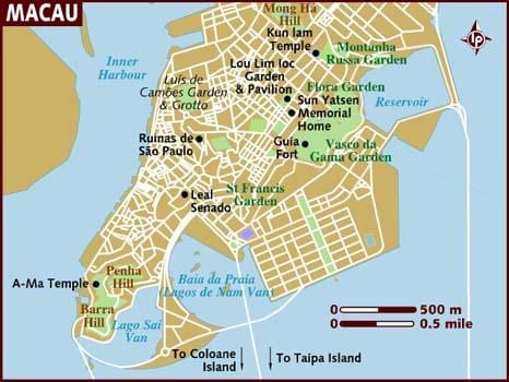 Macao Kitajska zemljevid lokacije