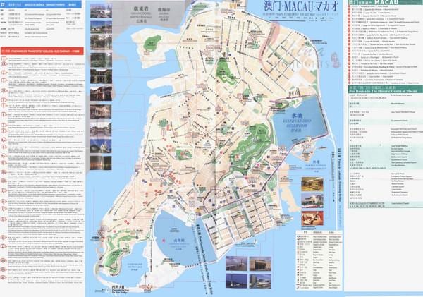 Macau javni avtobusni prevoz poti zemljevid