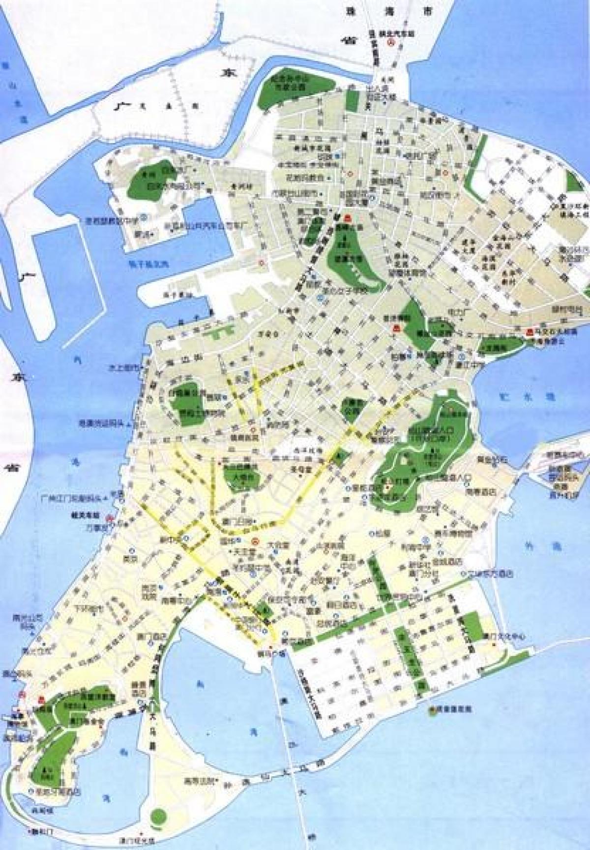 zemljevid Macau ulica