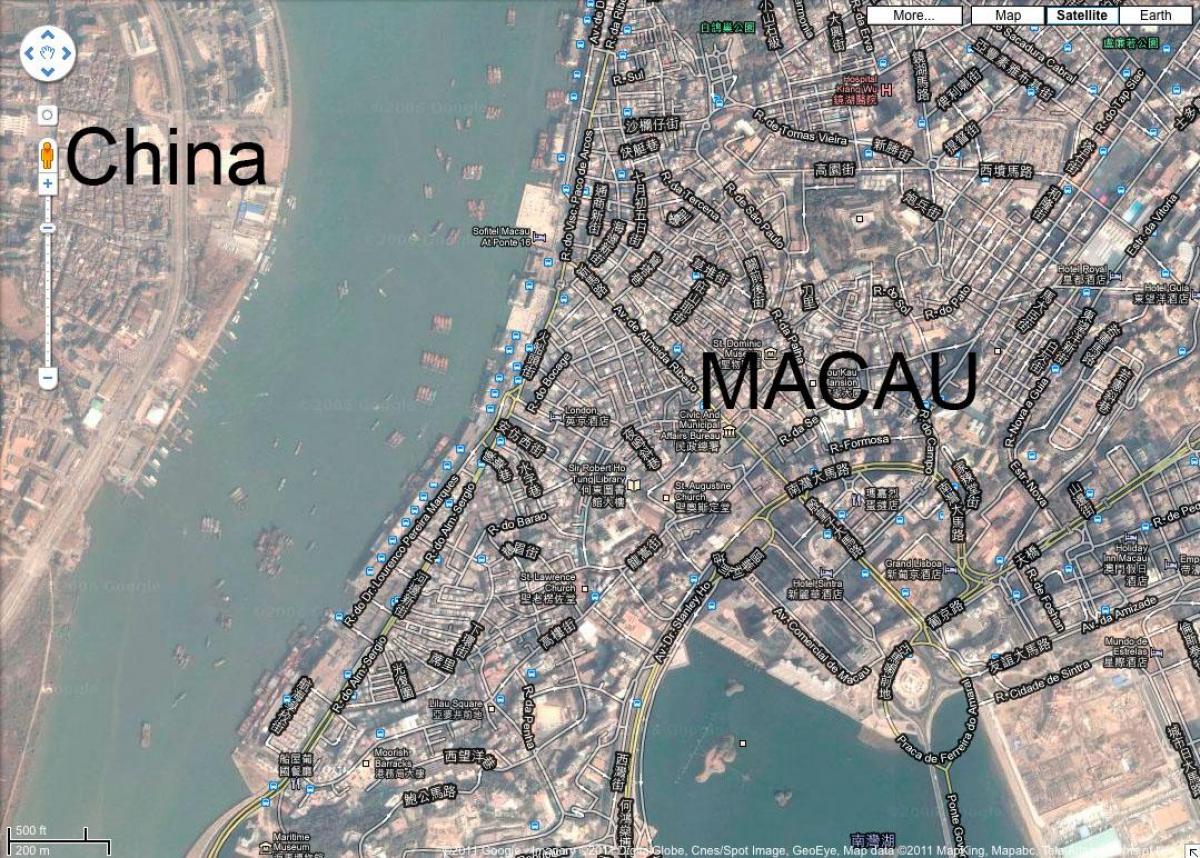 zemljevid san malo Macau