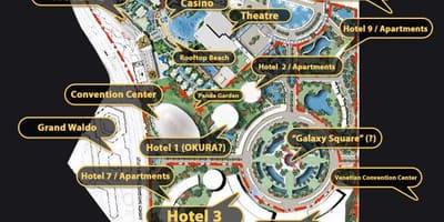 Galaxy Macau tleh zemljevid