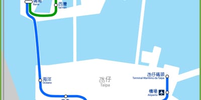 Macau mtr zemljevid