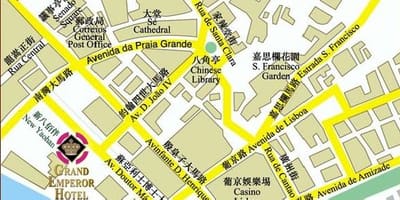 Zemljevid Macau savna