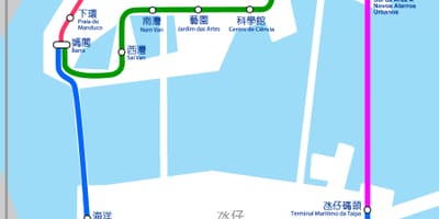 Zemljevid Macau vlak