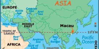 Macao na svetovni zemljevid