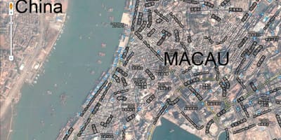 Zemljevid san malo Macau