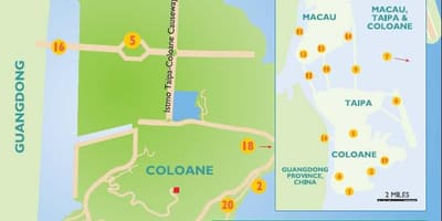 Taipa Macau zemljevid
