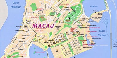 Macau Macau zemljevid